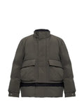 sacai layered-design puffer jacket