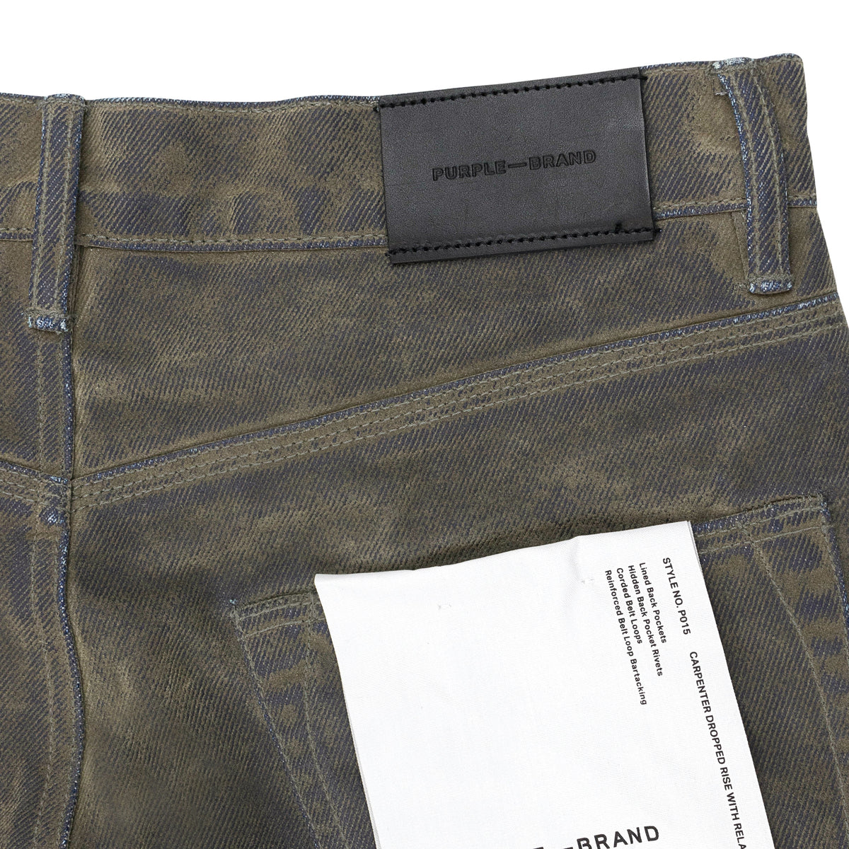 Green Flocked Carpenter Jeans